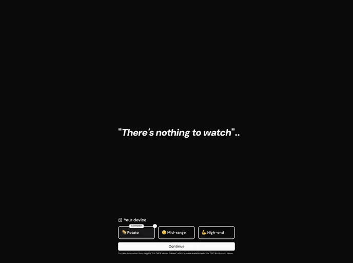 Nothing To Watch screenshot