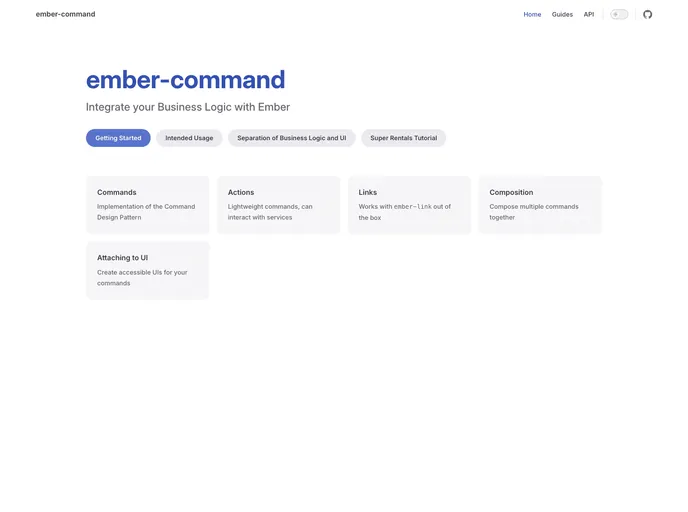 screenshot of Ember Command