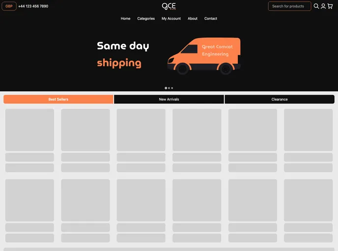 screenshot of Comcat Engineering