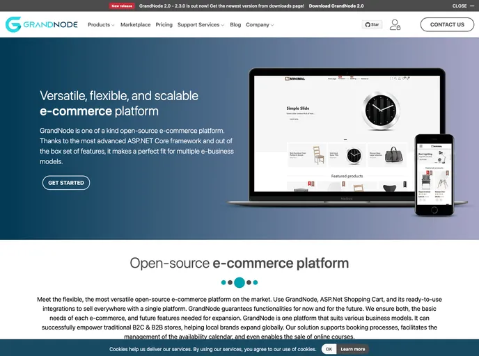 screenshot of Grandnode2