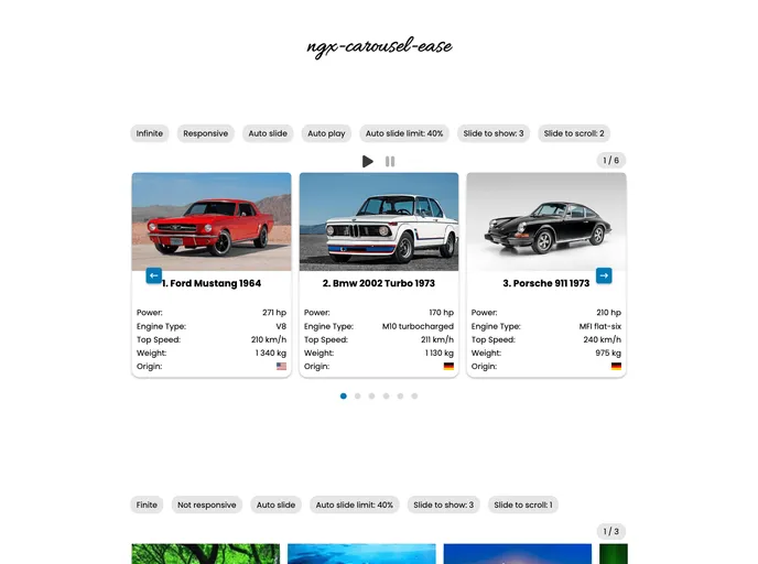 screenshot of Carousel Library