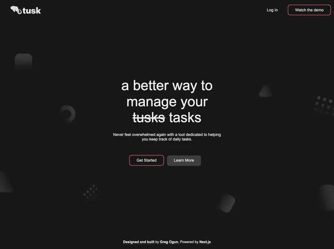 screenshot of Tusk