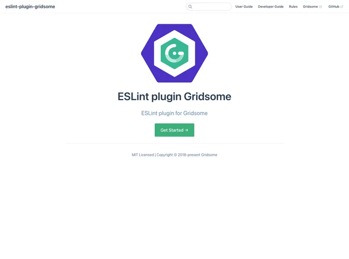 screenshot of Eslint Plugin Gridsome
