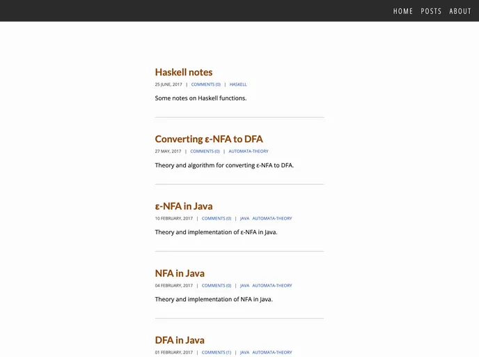 screenshot of Aliquam