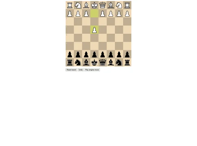 screenshot of Svelte Chess