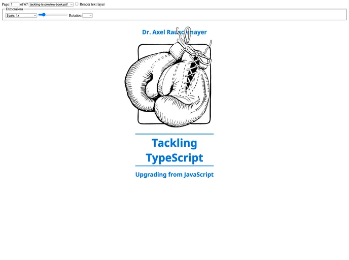 screenshot of Svelte Pdfjs