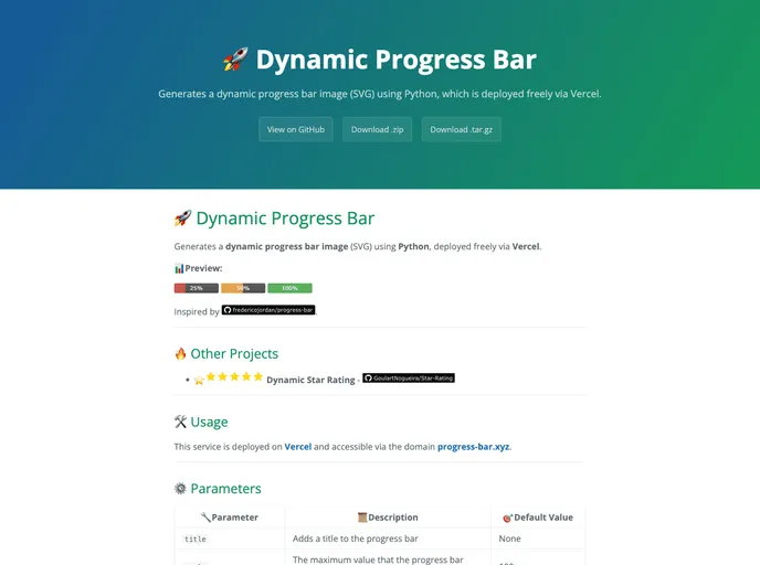 screenshot of Progressbar