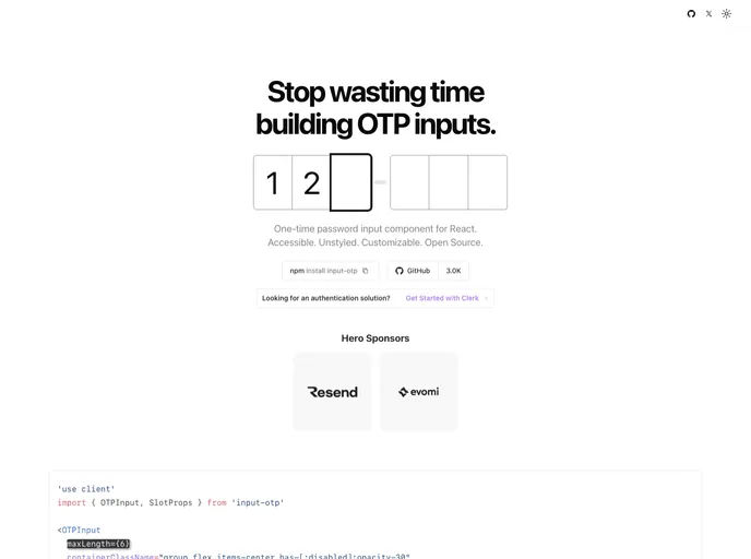 Input Otp screenshot
