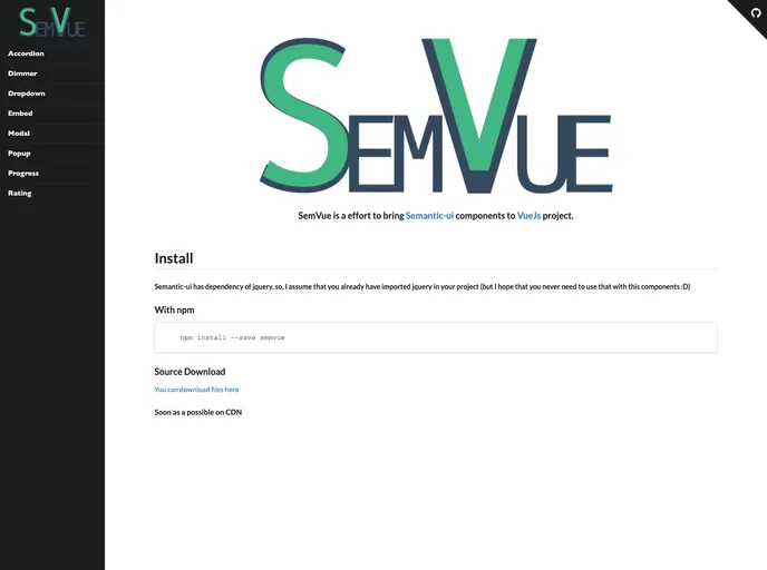 screenshot of SemVue