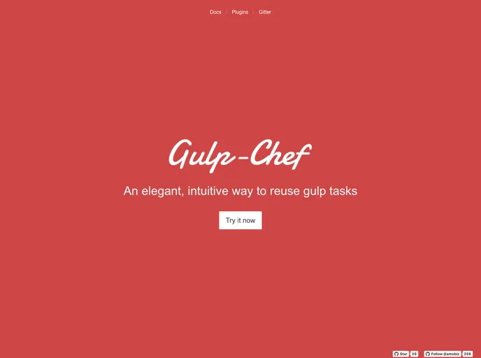 screenshot of Gulp Chef