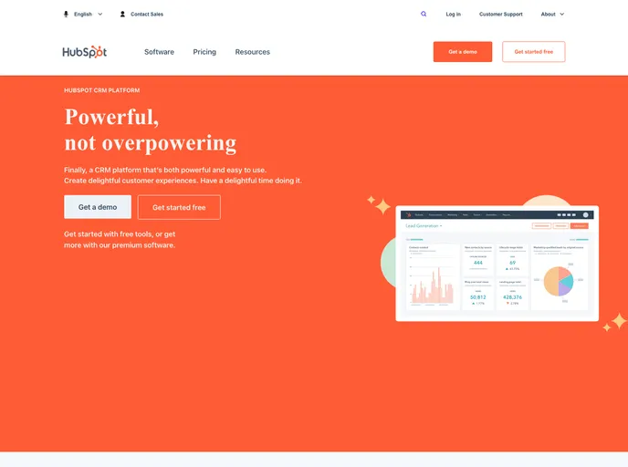 screenshot of HubSpot.com Clone