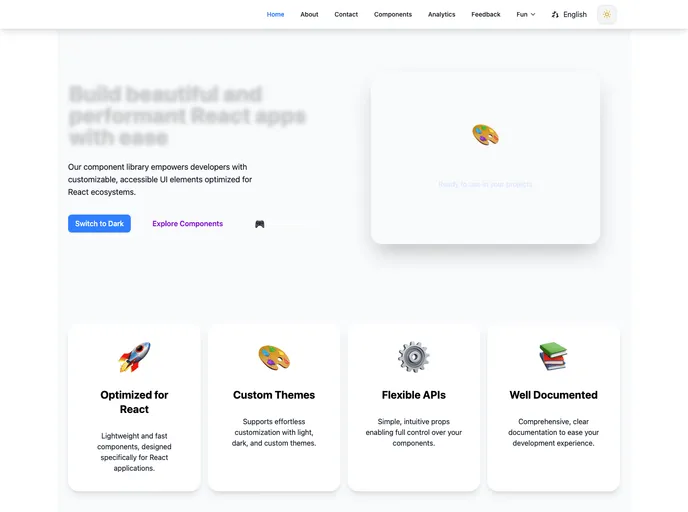 Component Library screenshot