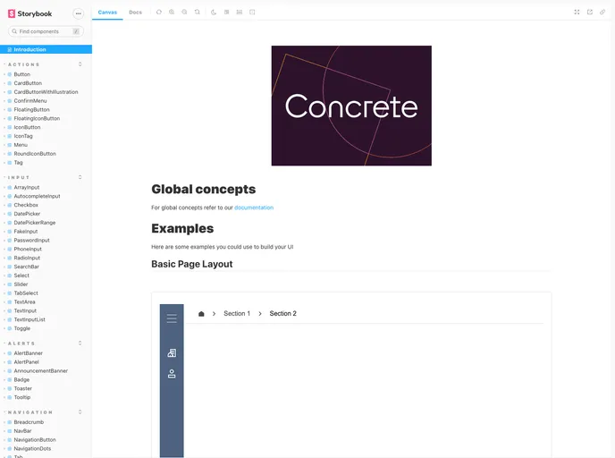 screenshot of UI Core