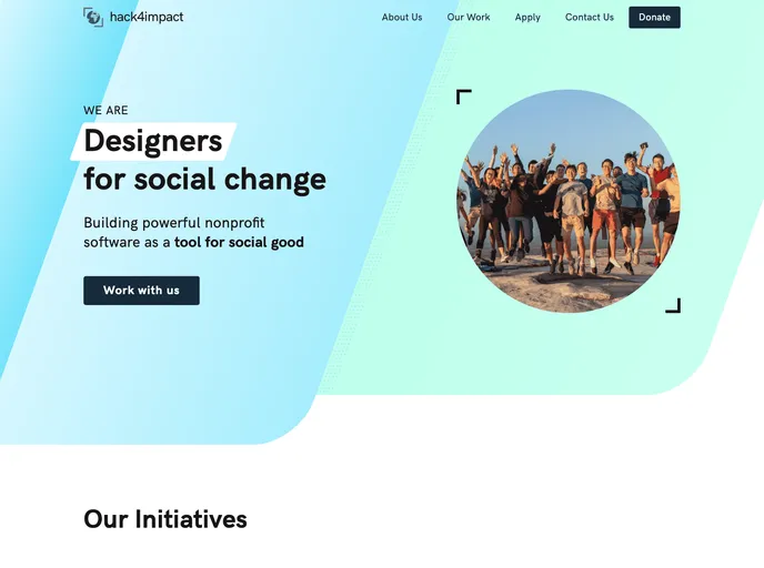 screenshot of Chapter Website Template