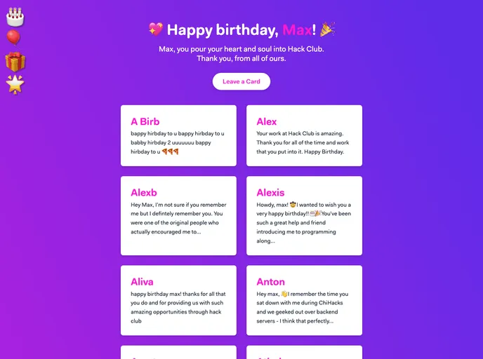 screenshot of Maxday