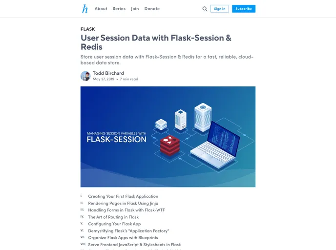 screenshot of Flask Session Tutorial