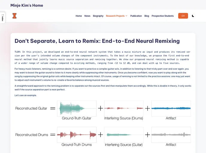 screenshot of Remixing