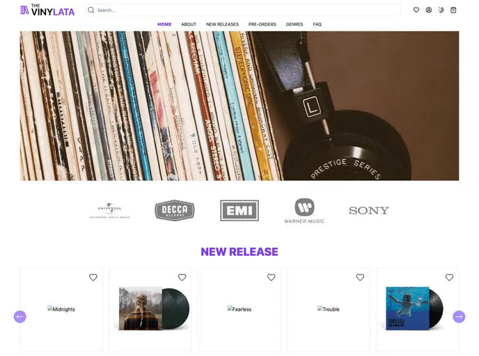 Supabase Nuxt Ecommerce screenshot