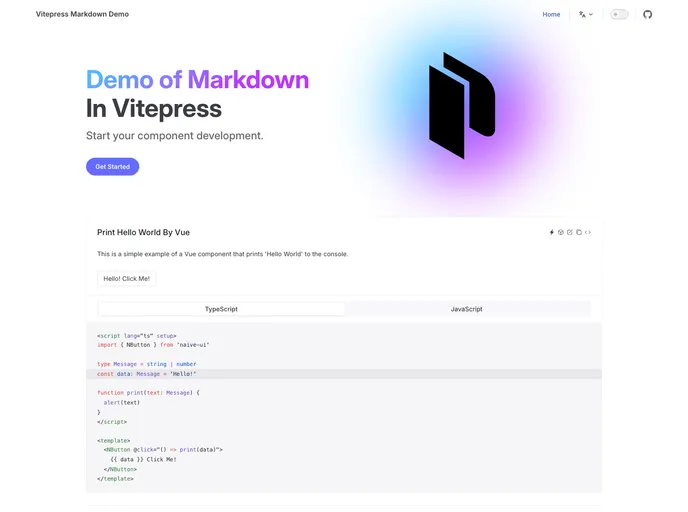 Vitepress Plugin Demo
