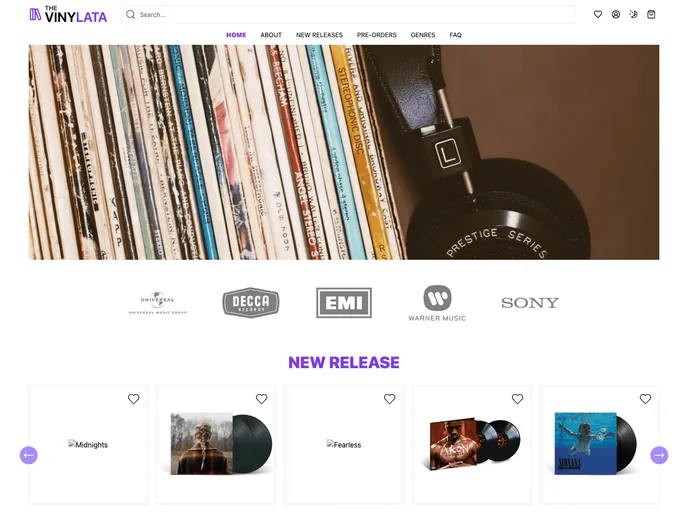 screenshot of Supabase Nuxt Ecommerce