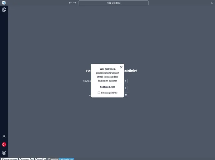 screenshot of VS Code NextJS Portfolio
