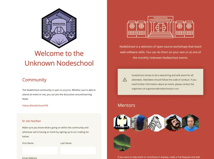 screenshot of Gatsby Theme Nodeschool