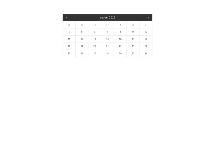 screenshot of React Calendar