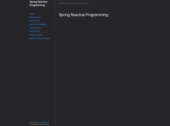 screenshot of Spring Reactive Sample
