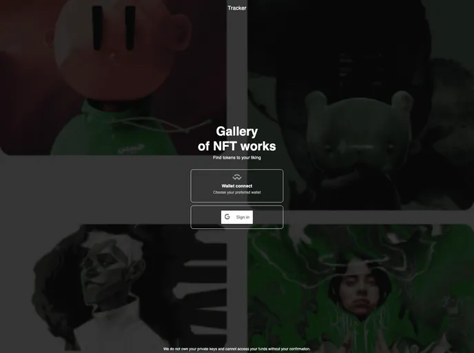screenshot of Nft Tracker