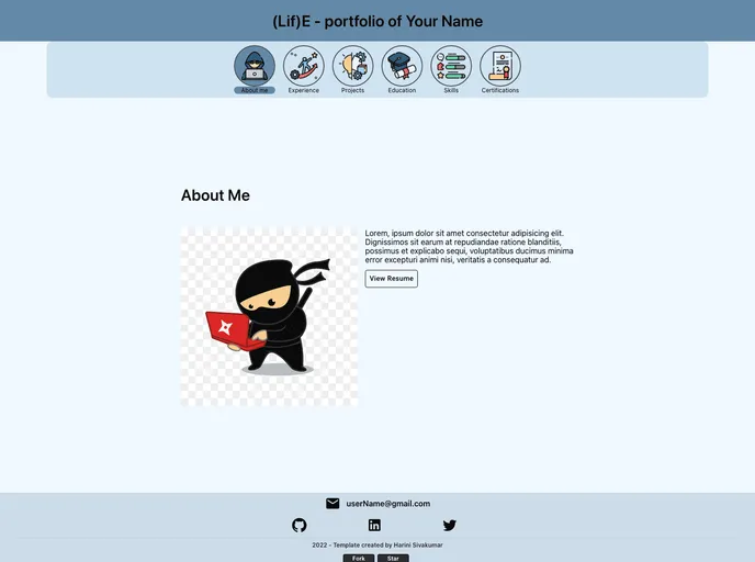 Life Folio screenshot