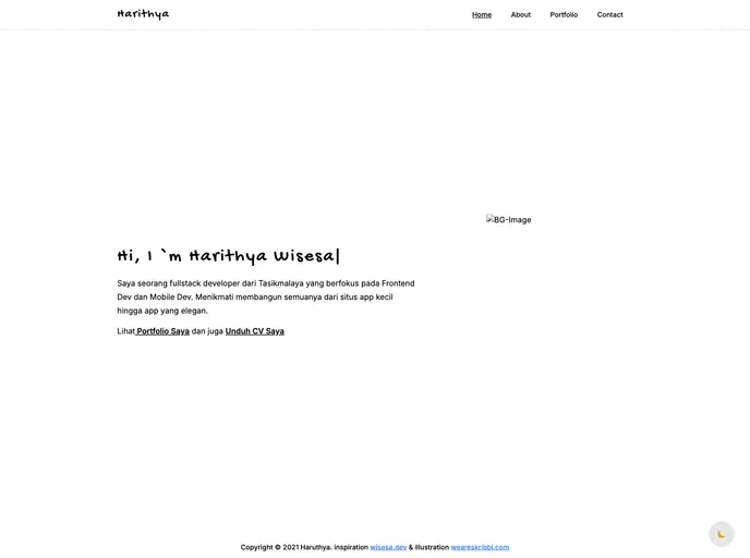 screenshot of Portfolio V2