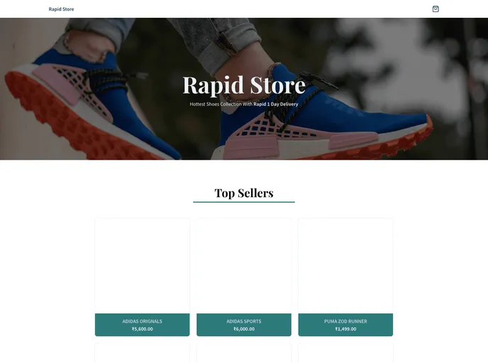 screenshot of Rapid Store