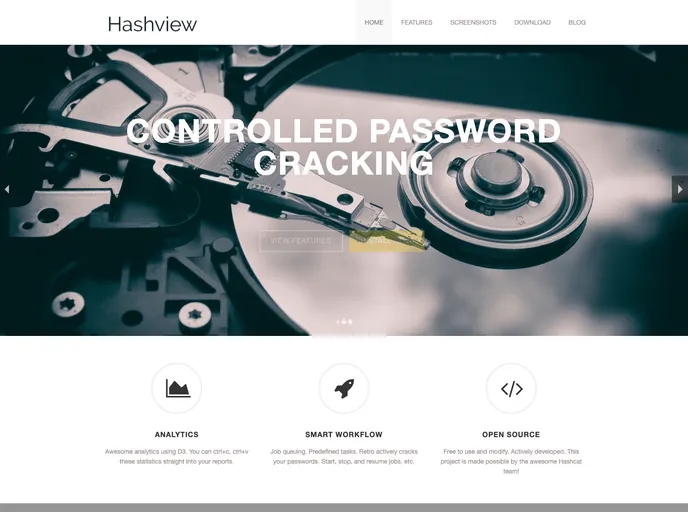 screenshot of Hashview