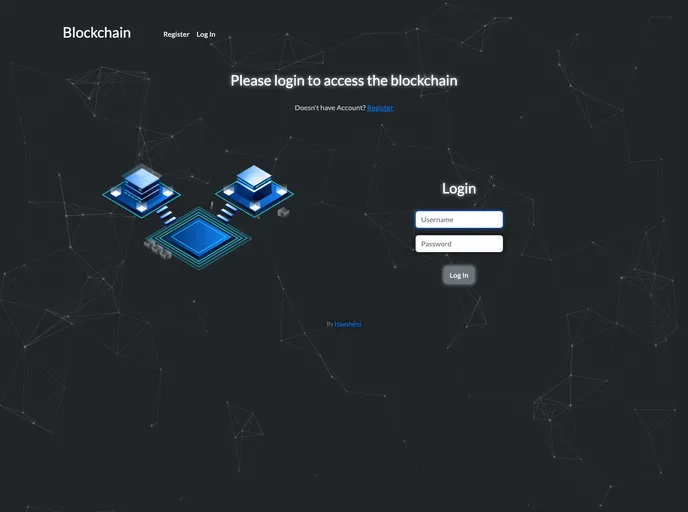 screenshot of Blockchain