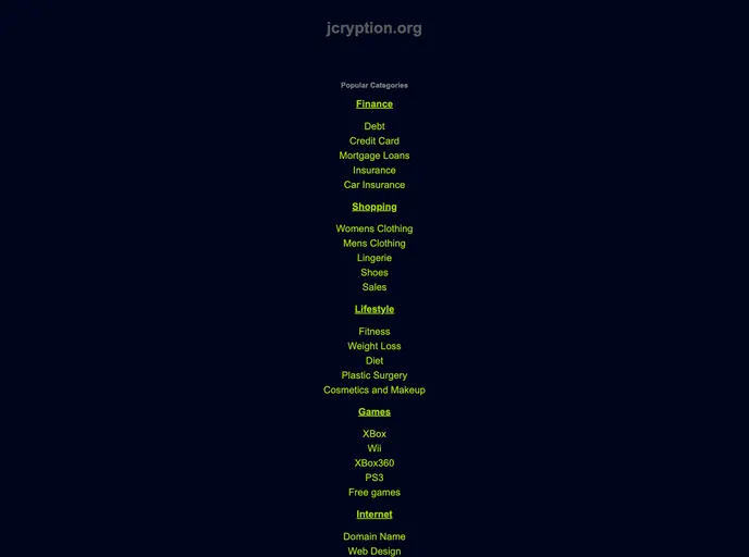 screenshot of JCryption