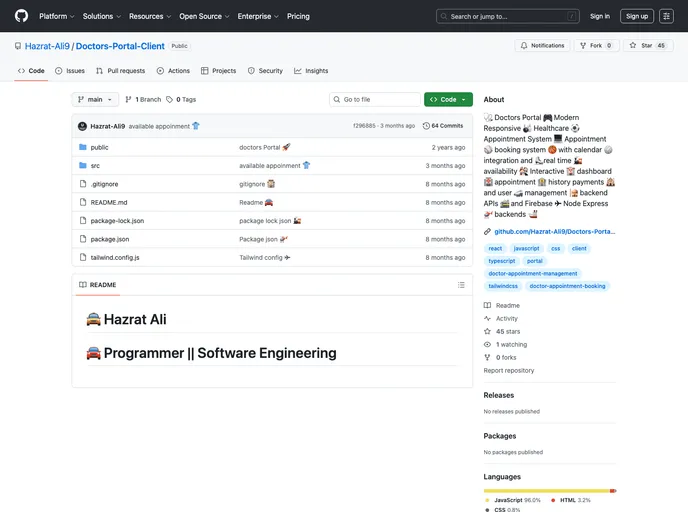 Doctors Portal Client screenshot