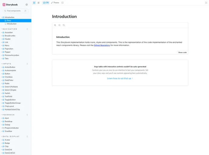 Enchanted React Components screenshot