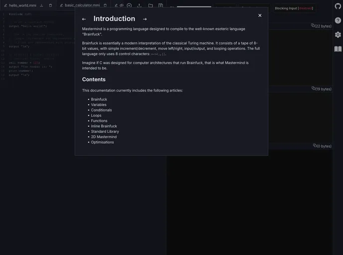 screenshot of Mastermind