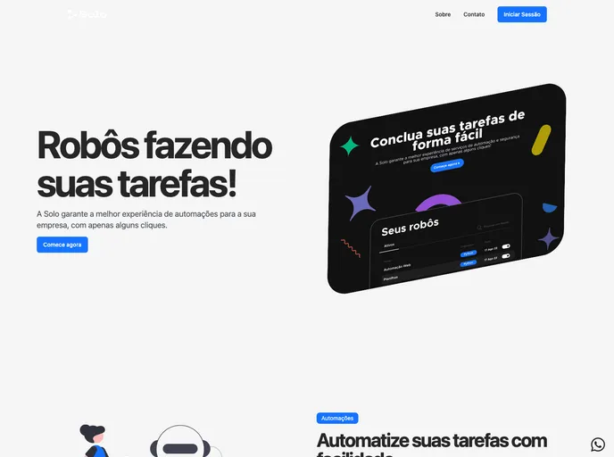 screenshot of Solo Website NEXTJS14