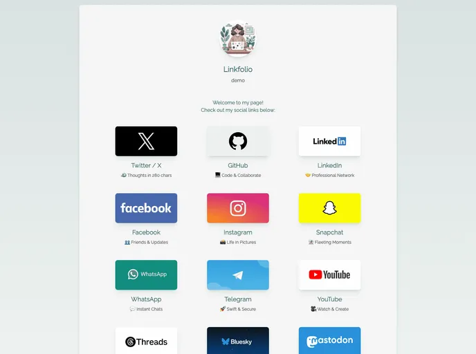 Linkfolio screenshot