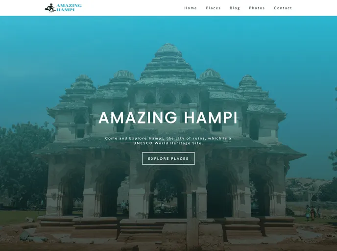 screenshot of Tourism Hampi