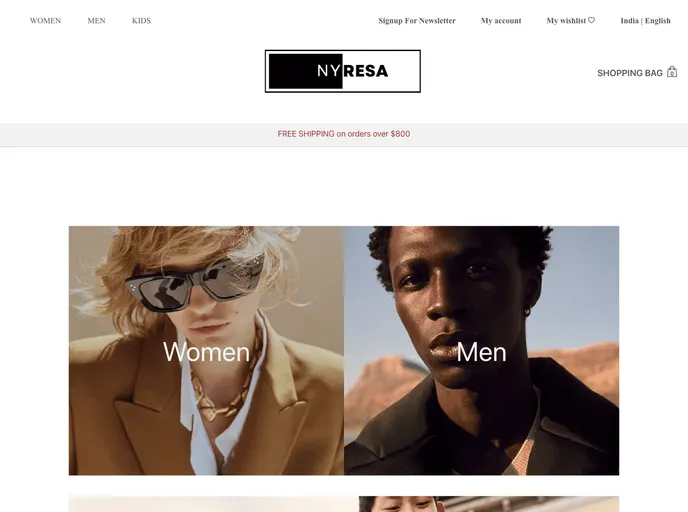 screenshot of Nyresa