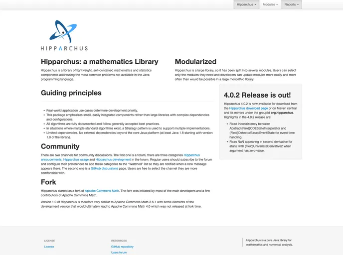 screenshot of Hipparchus