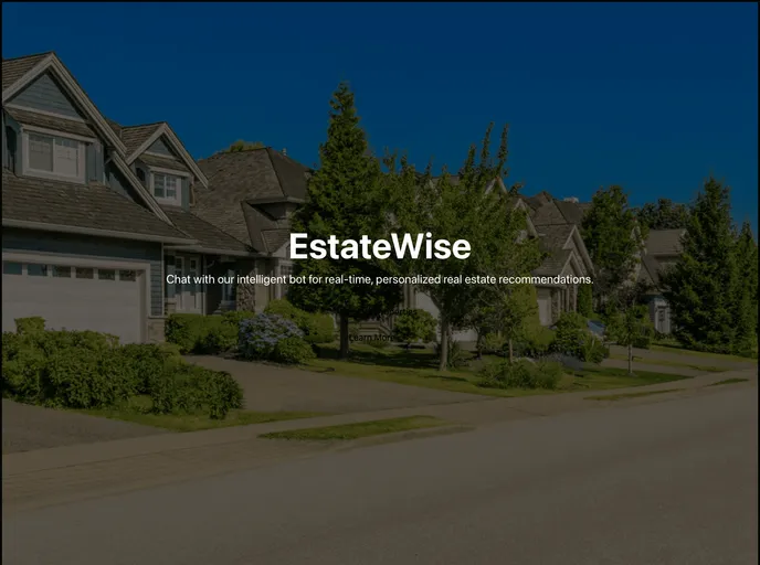 screenshot of EstateWise Chapel Hill Chatbot