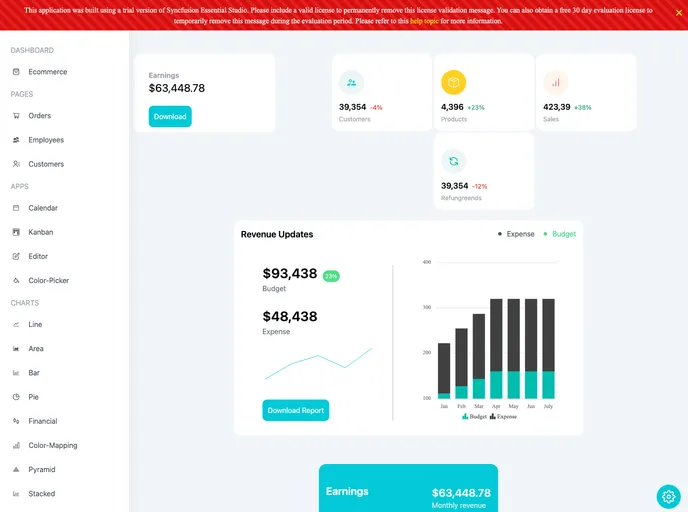 screenshot of Ecommerce_dashboard