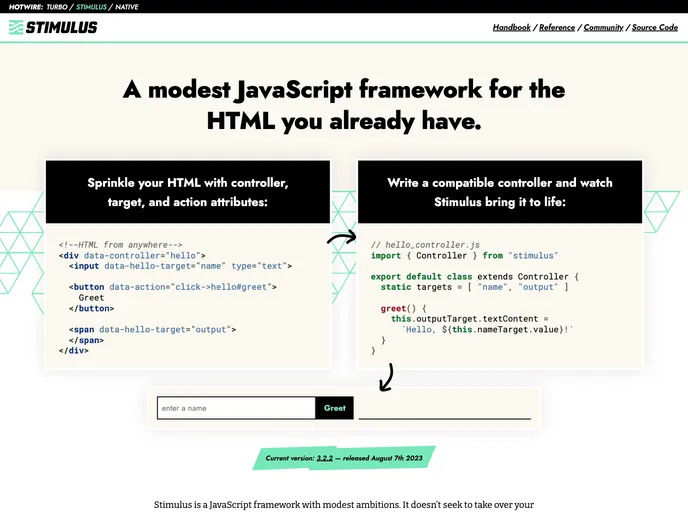 screenshot of Stimulus