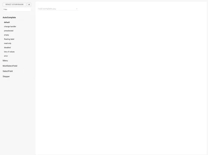 React Mdl Extra screenshot