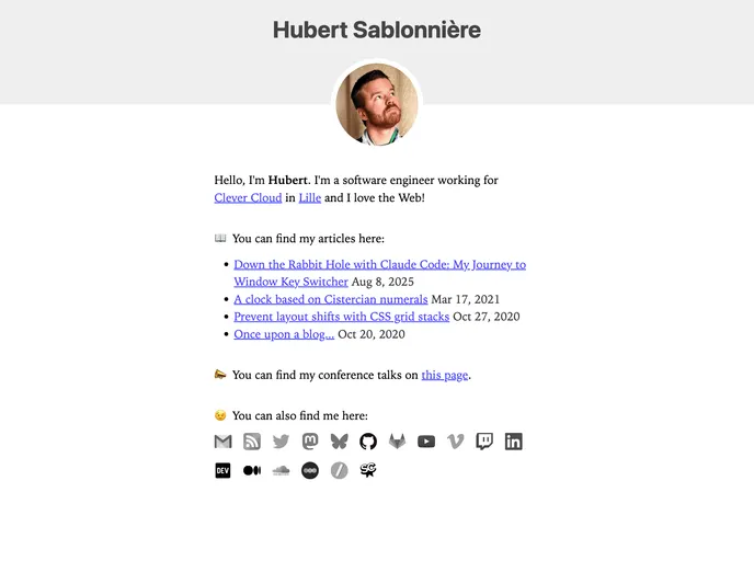screenshot of Hsablonniere.com