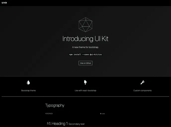 screenshot of UI Kit