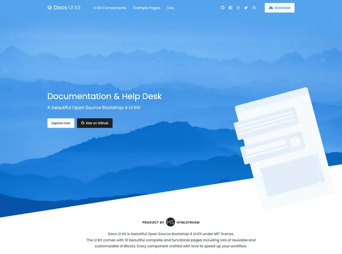 screenshot of Docs UI Kit